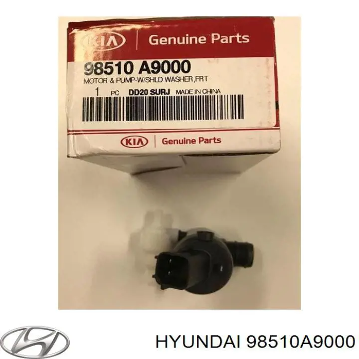98510A9000 Hyundai/Kia Bomba de agua de lavado, lavado de parabrisas, delantera