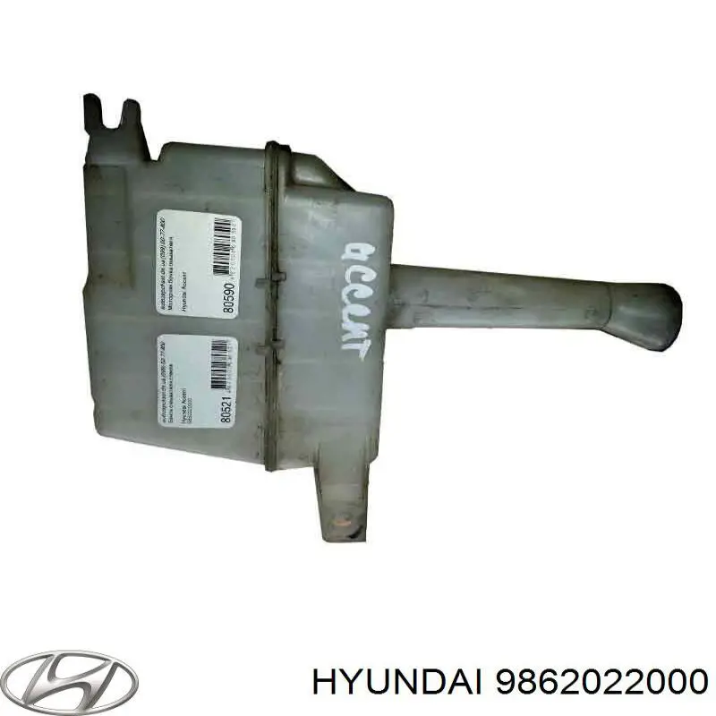 Botella limpiaparabrisas para Hyundai Accent I 
