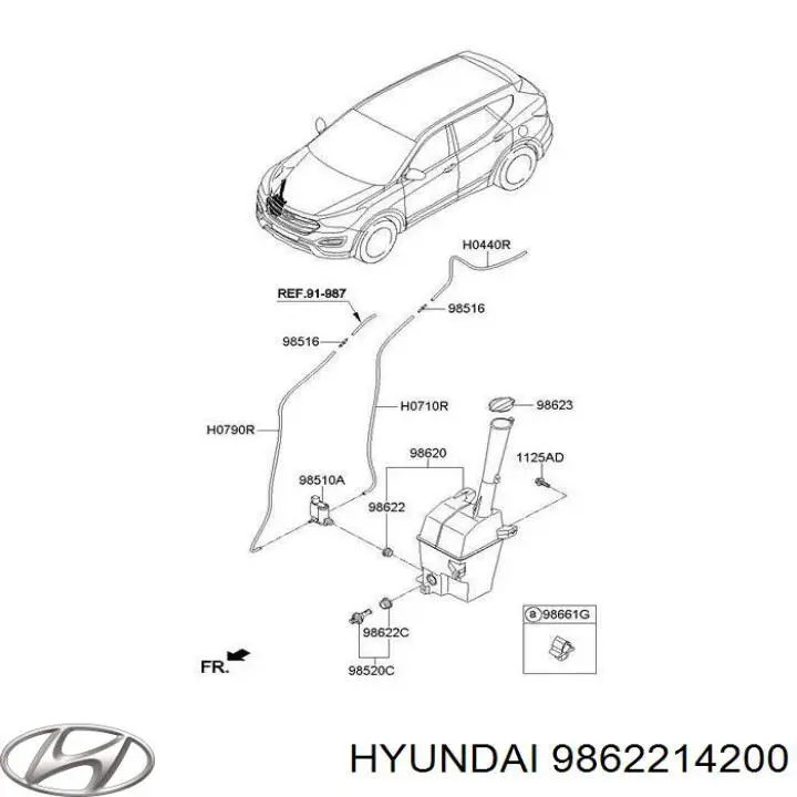 Anillo de sellado de la bomba de lavaparabrisas Hyundai/Kia 9862214200 precio, desde 7,28 EUR
