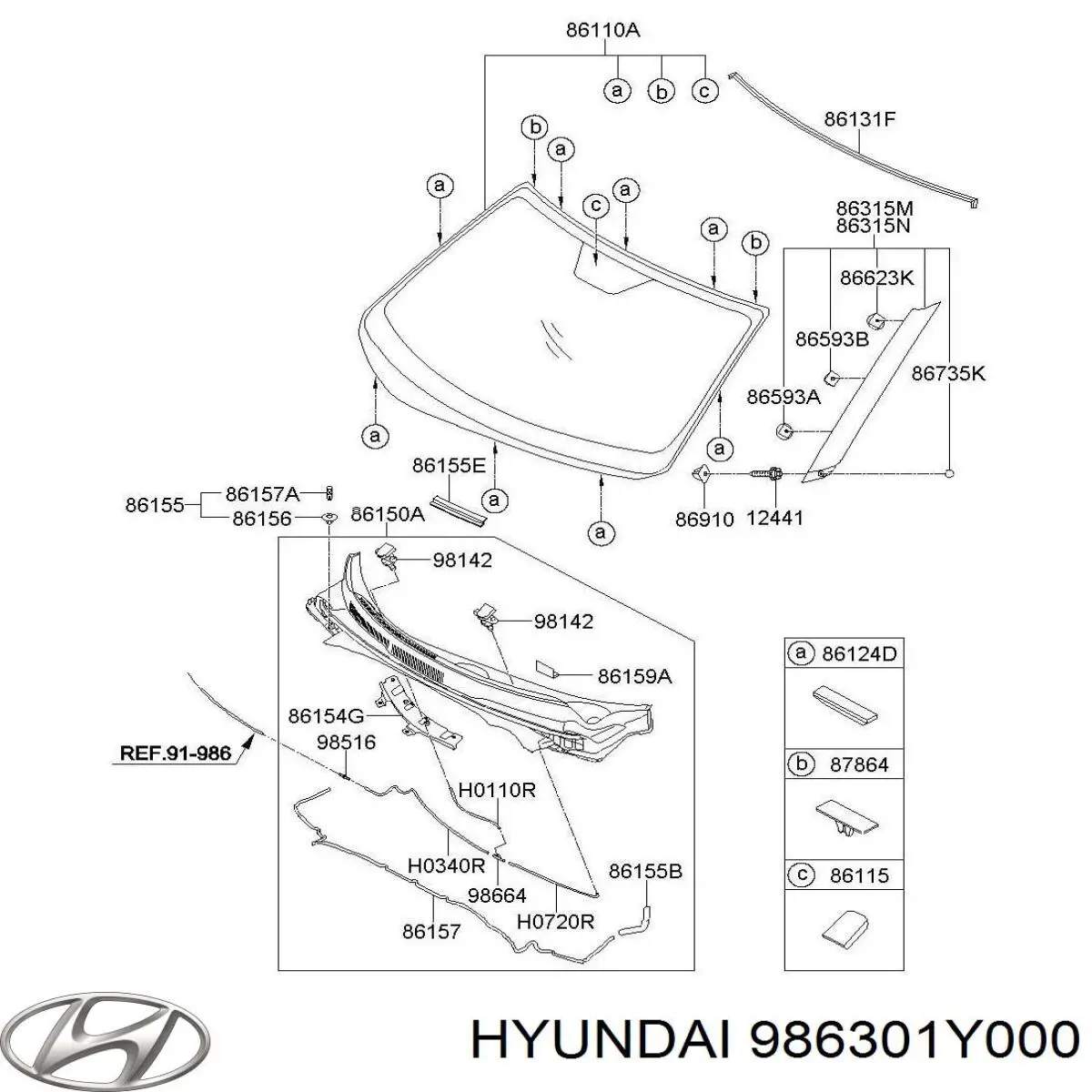 986301Y000 Hyundai/Kia