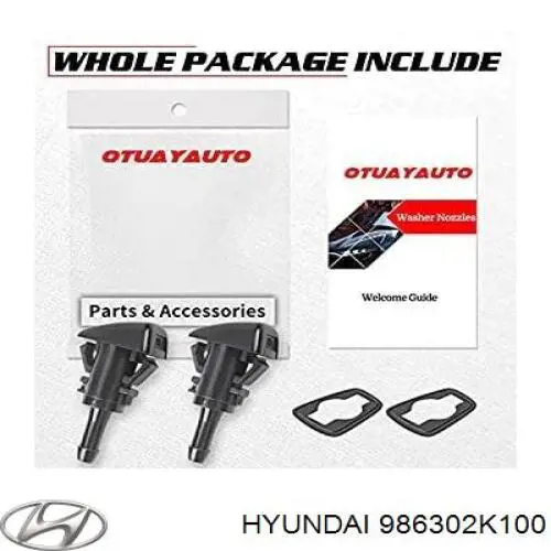 986302K100 Hyundai/Kia Boquilla del lavaparabrisas