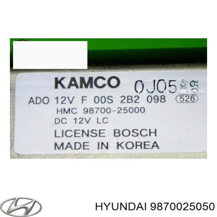 Motor limpiaparabrisas Hyundai Accent LC