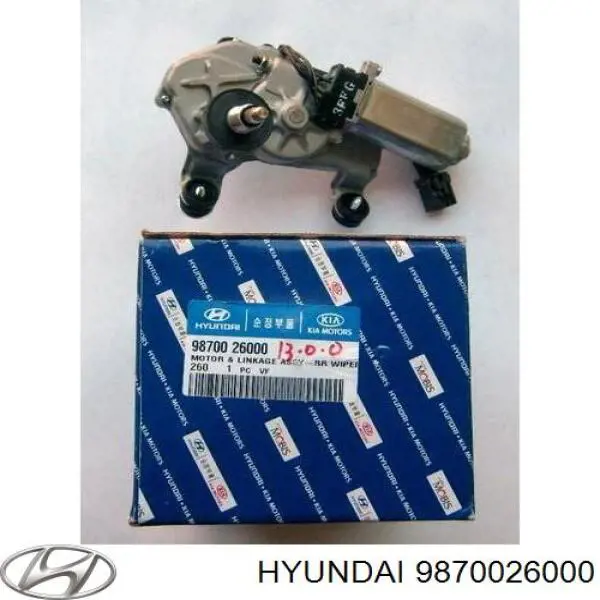 Motor del limpiaparabrisas trasero Hyundai/Kia 9870026000 precio, desde 81,31 EUR