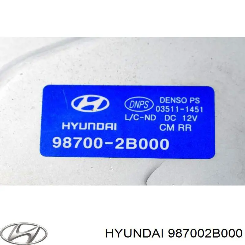 Motor del limpiaparabrisas trasero Hyundai/Kia 987002B000 precio, desde 47,92 EUR
