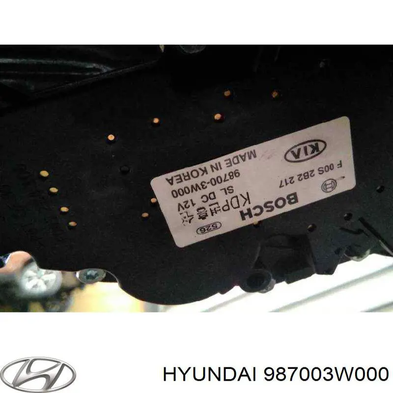 Comprar 987003W000 Hyundai/Kia Motor limpiaparabrisas, trasera