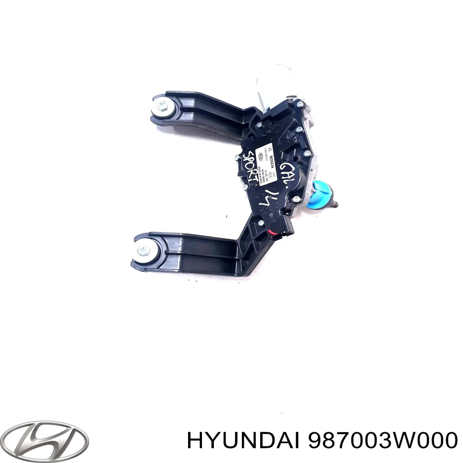Motor limpiaparabrisas, trasera 987003W000 Hyundai/Kia