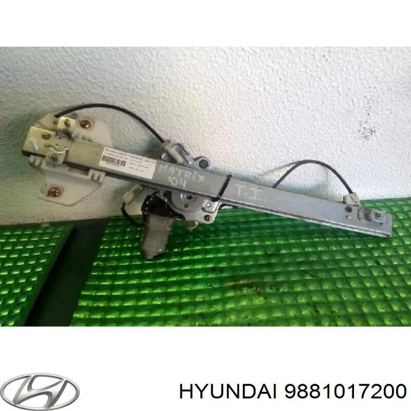 9881017200 Hyundai/Kia motor eléctrico, elevalunas, puerta trasera izquierda