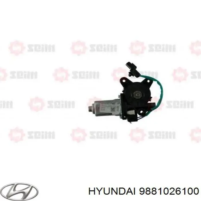 Motor eléctrico, elevalunas, puerta delantera izquierda para Hyundai Santa Fe (SM)