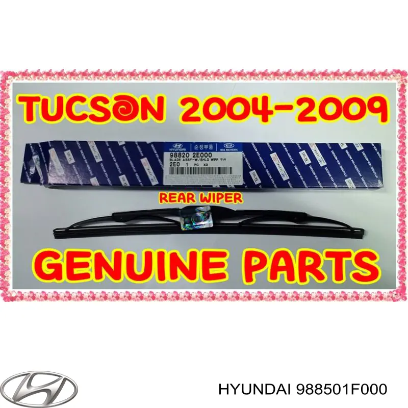 Limpiaparabrisas traseros 988501F000 Hyundai/Kia