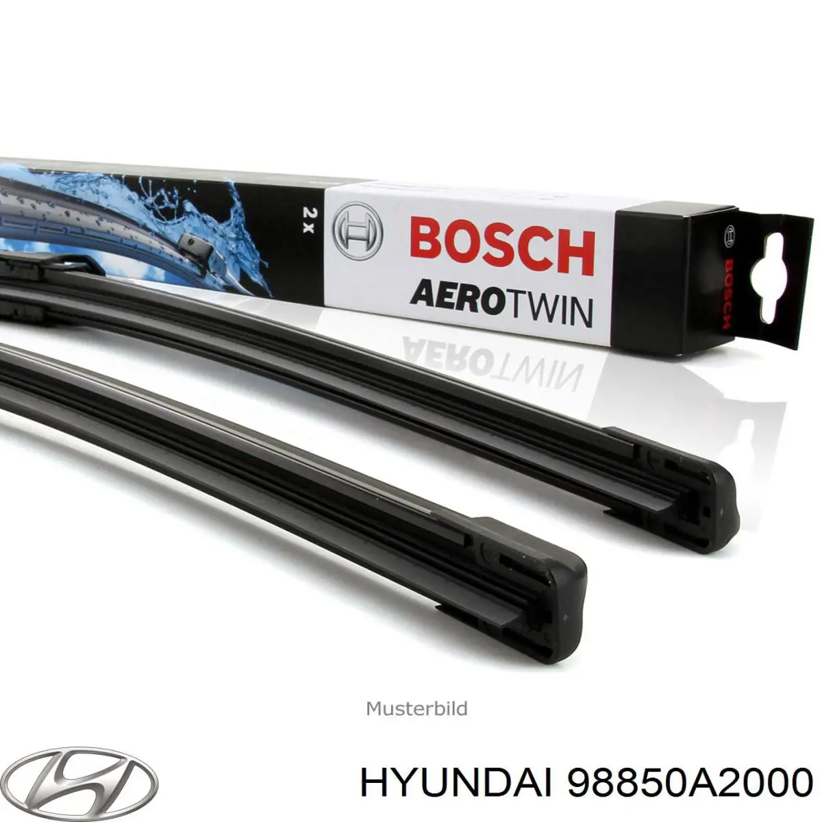 98850A2000 Hyundai/Kia Limpiaparabrisas trasero