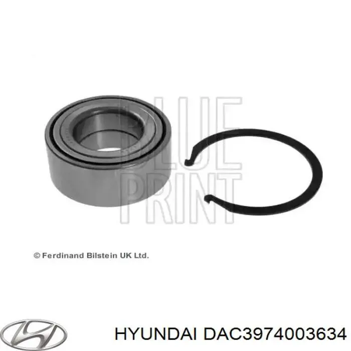 DAC3974003634 Hyundai/Kia cojinete de rueda delantero