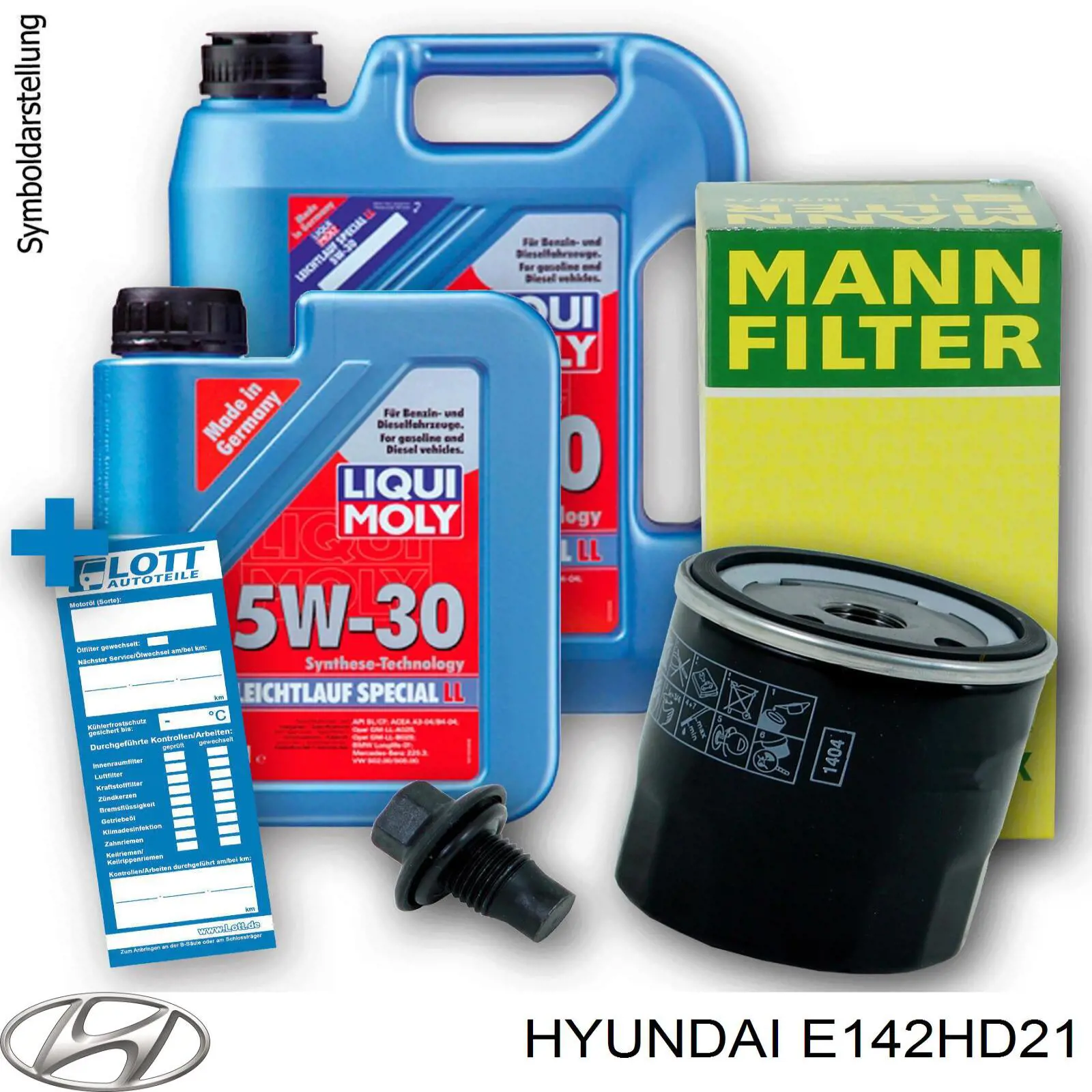 E142HD21 Hyundai/Kia filtro de aceite