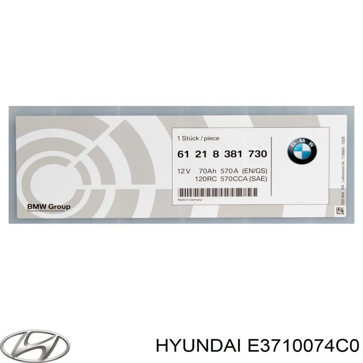 Batería E3710074C0 Hyundai/Kia