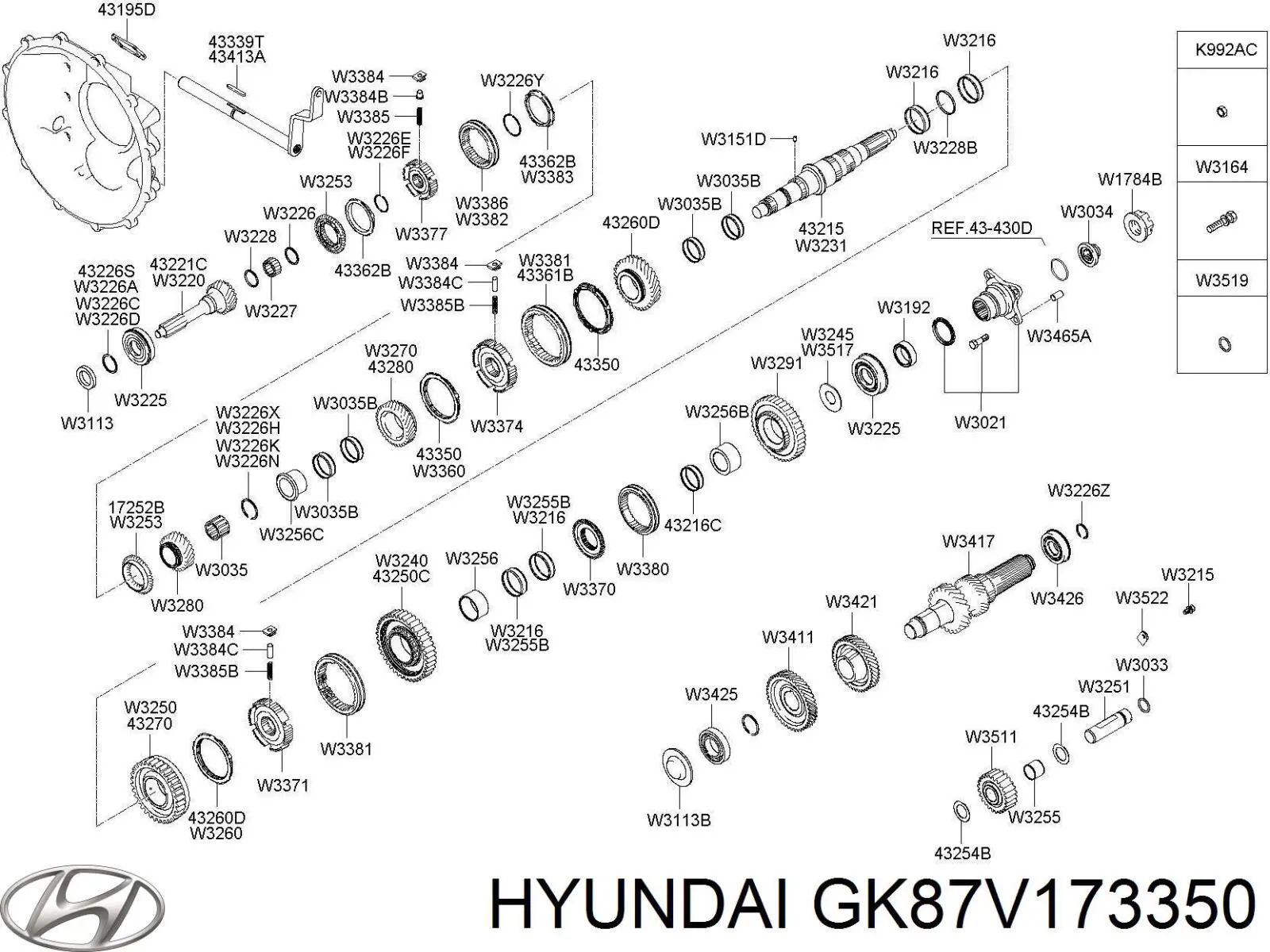 GK87V173350 Hyundai/Kia