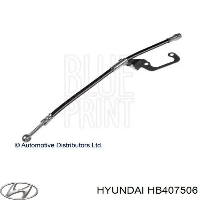 HB407506 Hyundai/Kia latiguillos de freno delantero derecho