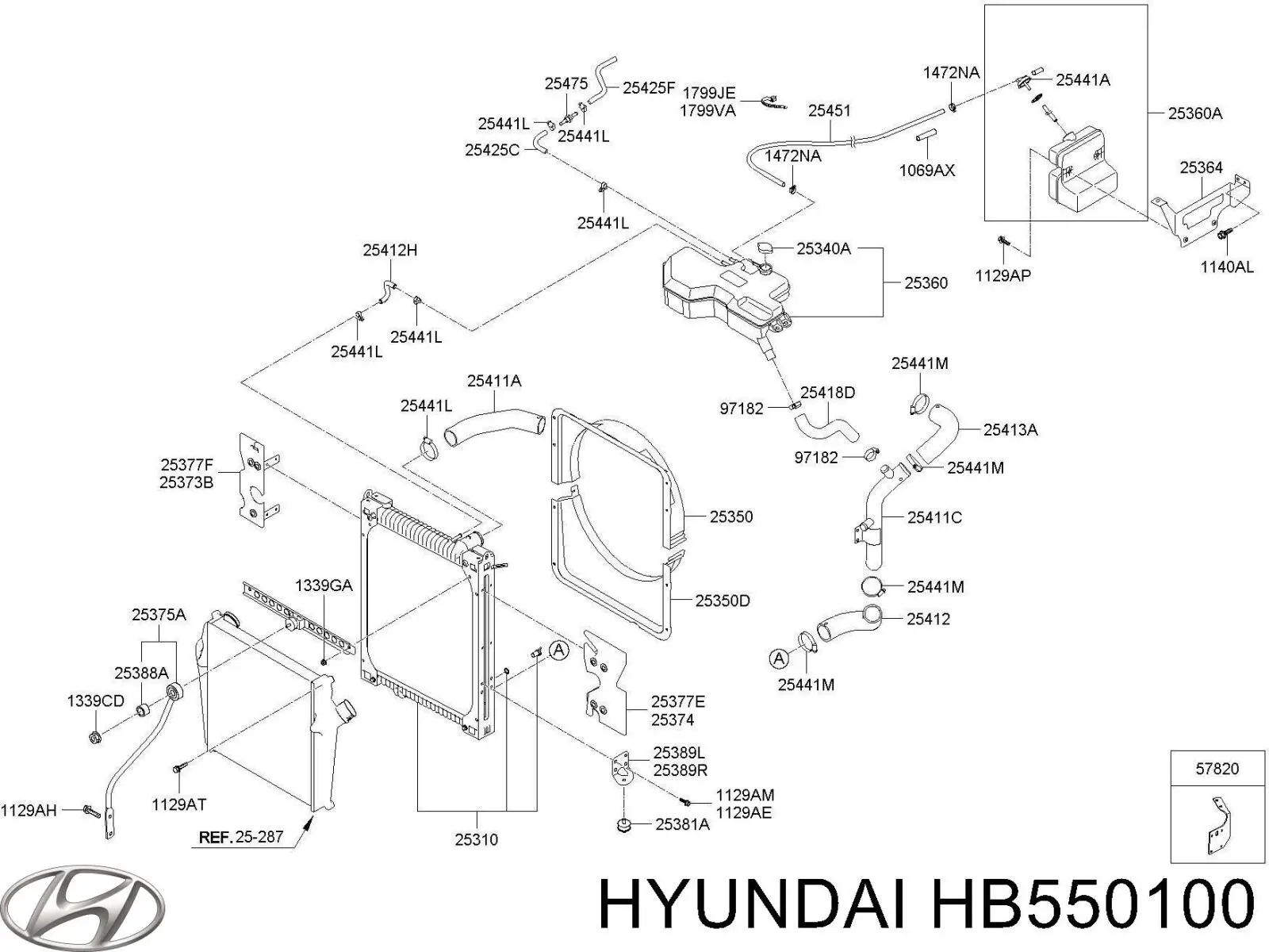 HB550100 Mitsubishi depósito de bomba de dirección hidráulica
