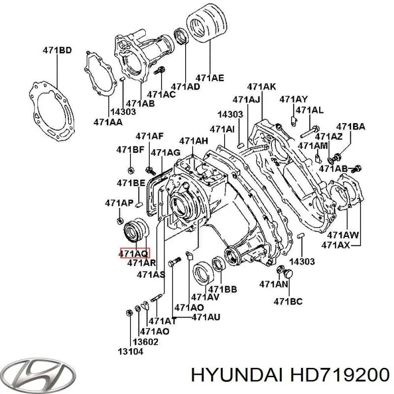 Retén del eje primario de la caja de transferencia Hyundai/Kia HD719200 precio, desde 6,58 EUR