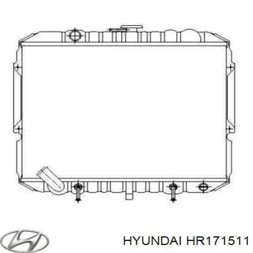 HR171511 Hyundai/Kia radiador refrigeración del motor