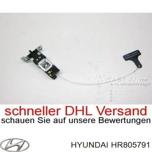 HR805790 Hyundai/Kia elemento de regulación, cierre centralizado, puerta trasera izquierda