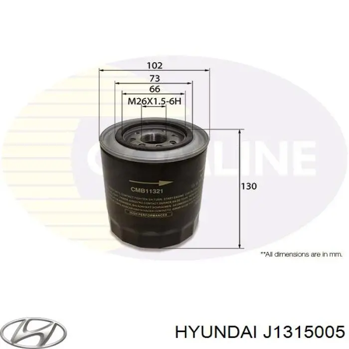 Comprar J1315005 Hyundai/Kia Filtros de aceite