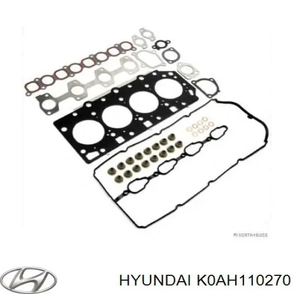 K0AH110270 Hyundai/Kia juego de juntas de motor, completo