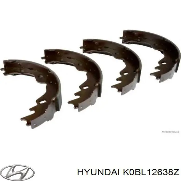K0BL12638Z Hyundai/Kia zapatas de frenos de tambor traseras