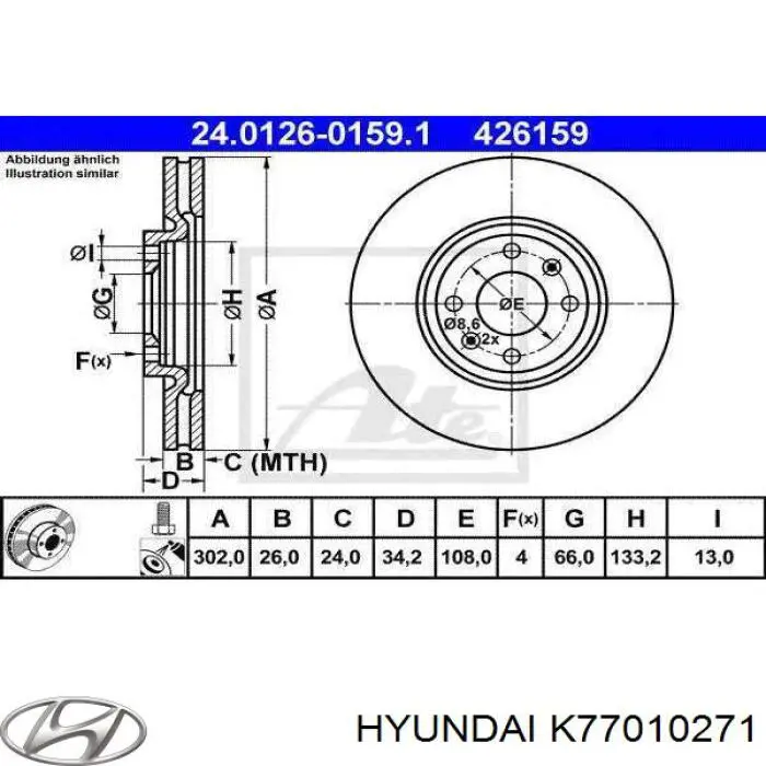 K77010271 Hyundai/Kia junta de culata