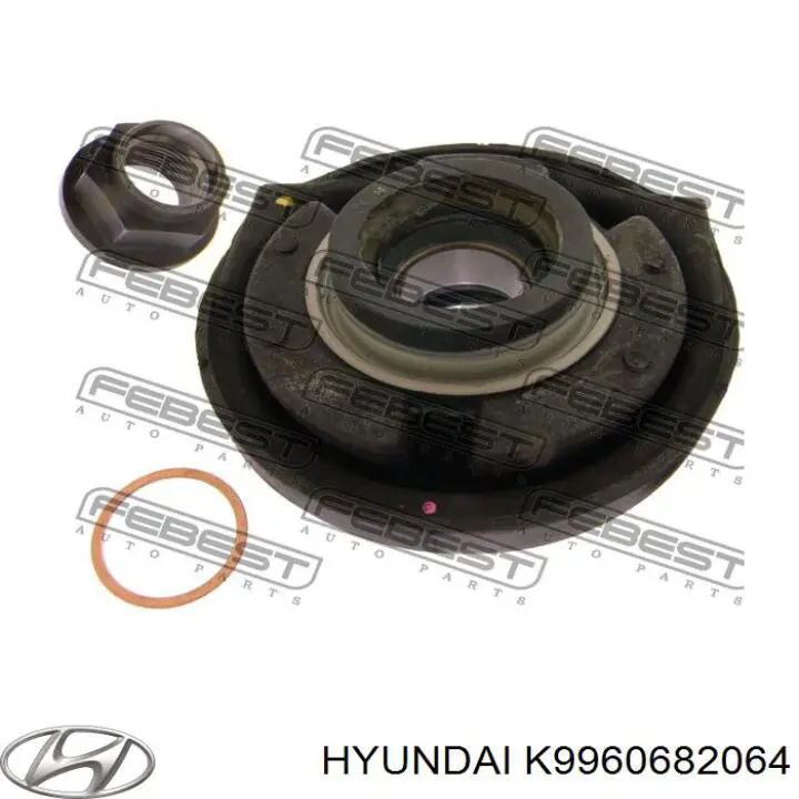 Soporte de rodamiento intermedio del semieje delantero Mazda 9960682063