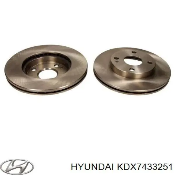 Disco de freno KDX7433251 Hyundai/Kia