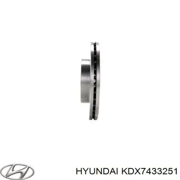 Disco de freno delantero Hyundai/Kia KDX7433251