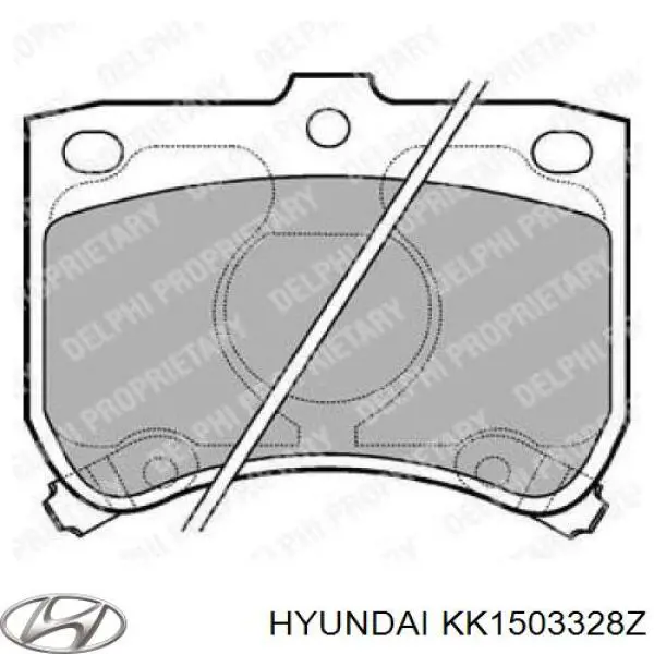 KK1503328Z Hyundai/Kia pastillas de freno delanteras