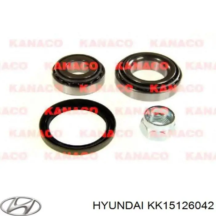 KK15126042 Hyundai/Kia tuerca, cubo de rueda trasero