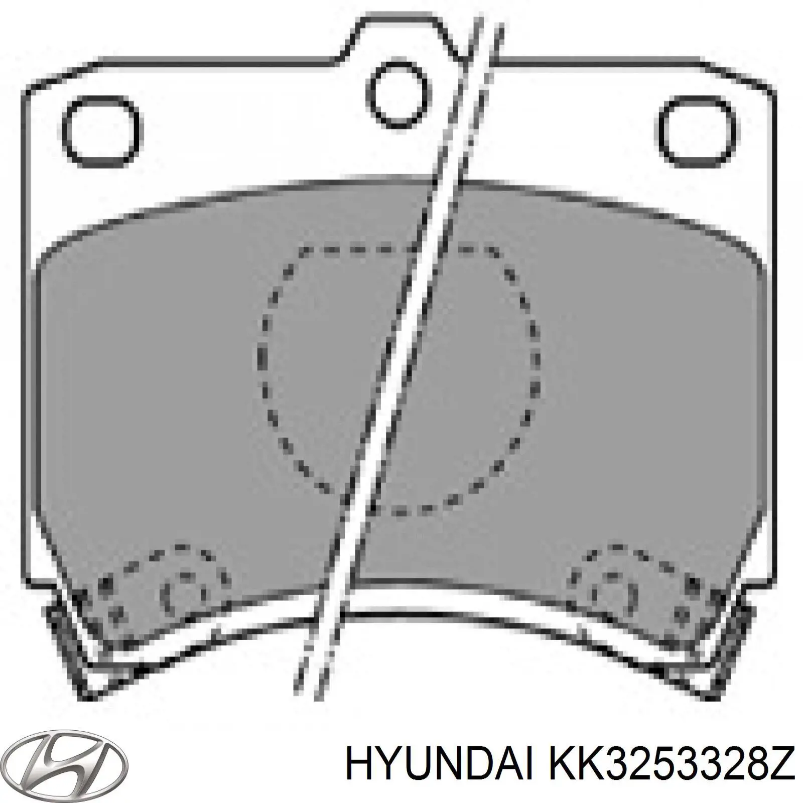 KK3253328Z Hyundai/Kia pastillas de freno delanteras