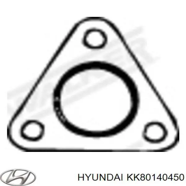 KK80140450 Hyundai/Kia junta, tubo de escape silenciador