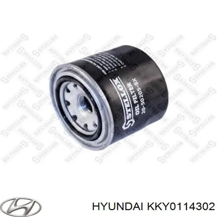 KKY0114302 Hyundai/Kia filtro de aceite