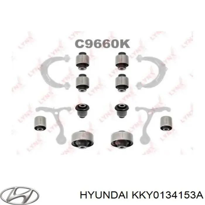 KKY0134153A Hyundai/Kia casquillo de barra estabilizadora delantera