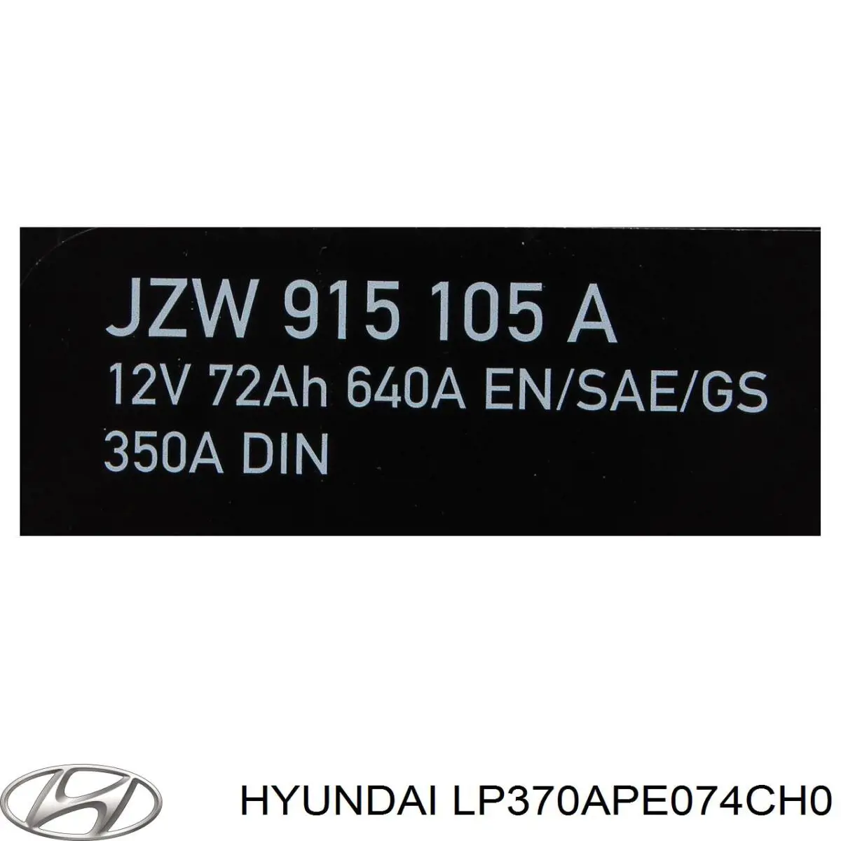 Batería LP370APE074CH0 Hyundai/Kia