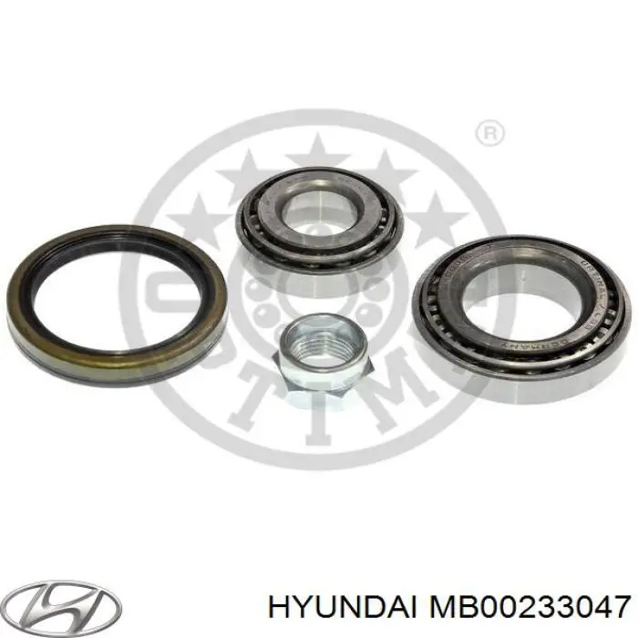 MB00233047 Hyundai/Kia cojinete de rueda trasero interior