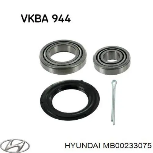 MB00233075 Hyundai/Kia cojinete de rueda trasero exterior