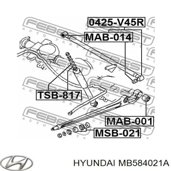 Barra Panhard, eje trasero para Hyundai Galloper (JK)