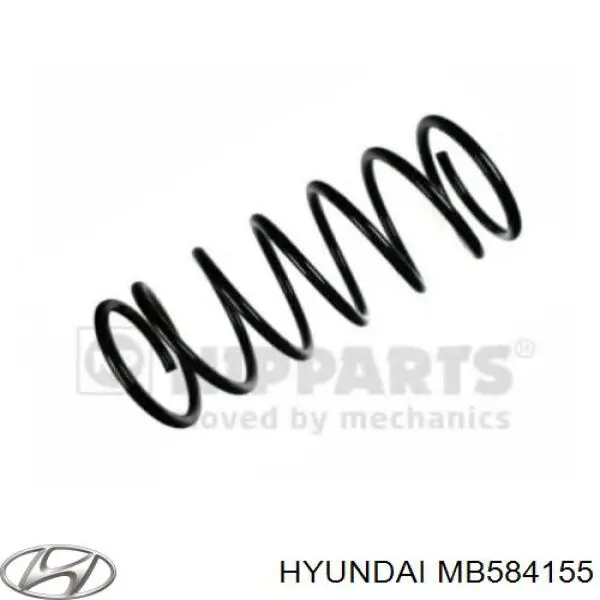 MB584155 Hyundai/Kia muelle de suspensión eje trasero