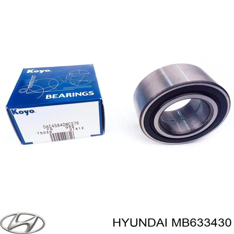 MB633430 Hyundai/Kia Rodamientos de rueda delantero