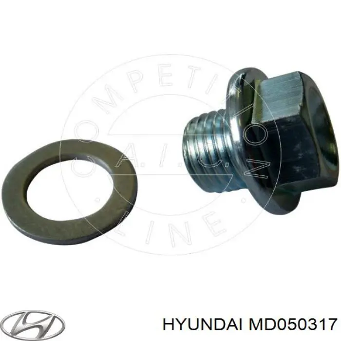 MD050317 Hyundai/Kia junta, tapón roscado, colector de aceite
