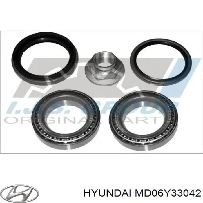 MB00133042 Hyundai/Kia tuerca, cubo de rueda delantero