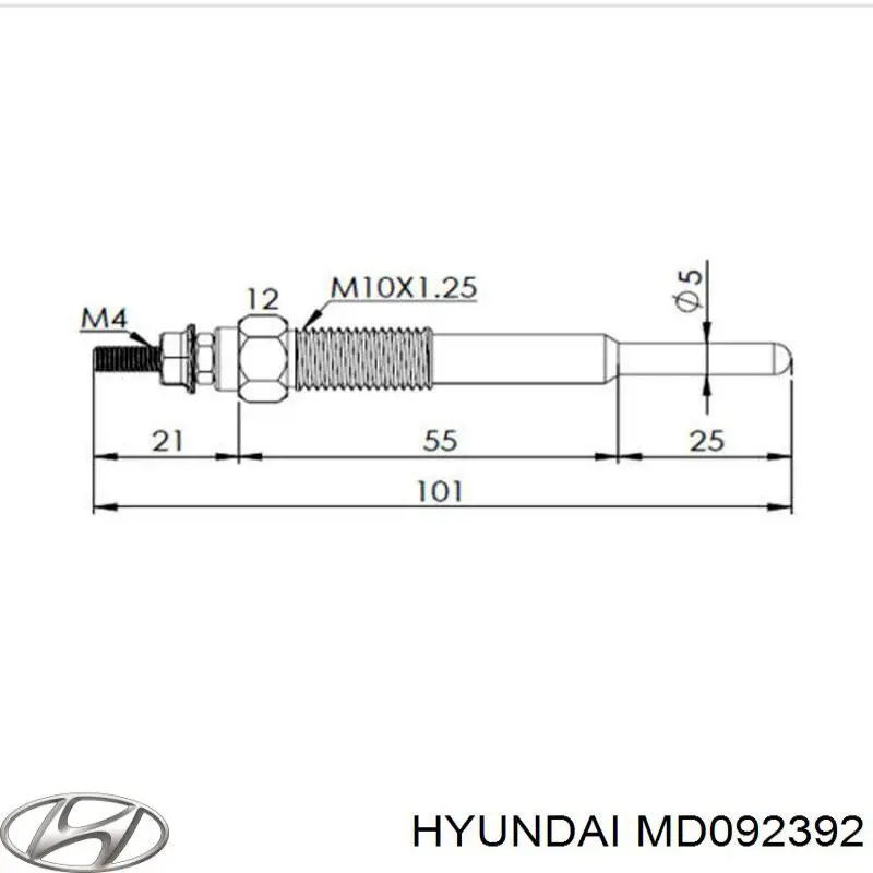 Comprar MD092392 Hyundai/Kia Calentadores diésel