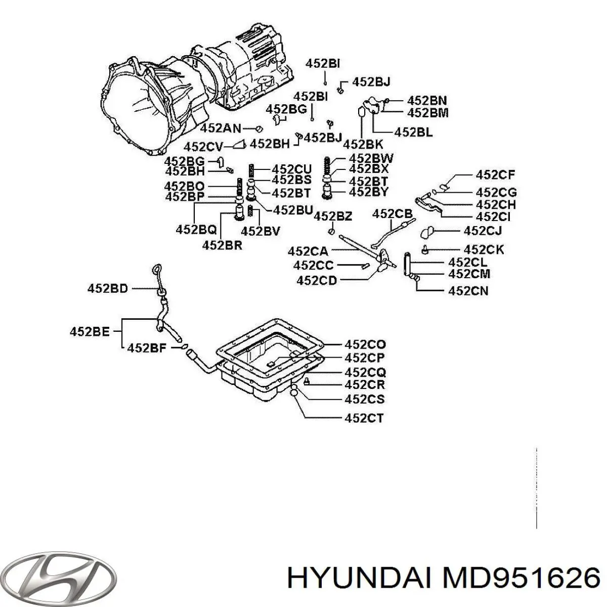 Junta del cárter de la transmisión automática/manual para Mitsubishi Pajero (H60, H70)