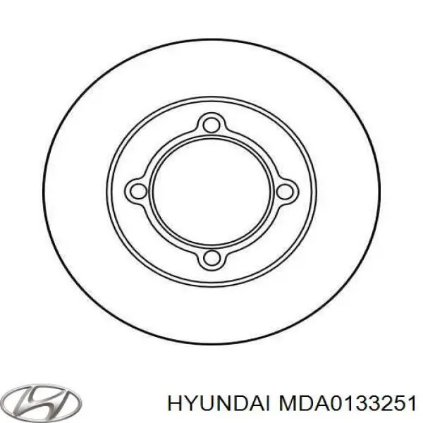 MDA0133251 Hyundai/Kia freno de disco delantero