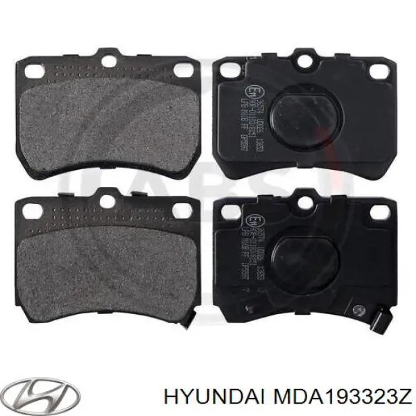 MDA193323Z Hyundai/Kia pastillas de freno delanteras