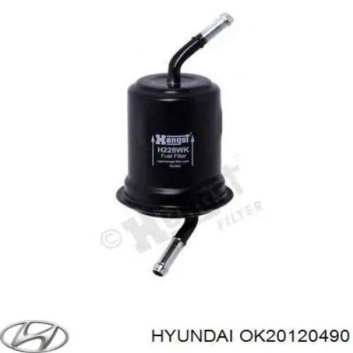 OK20120490 Hyundai/Kia filtro de combustible