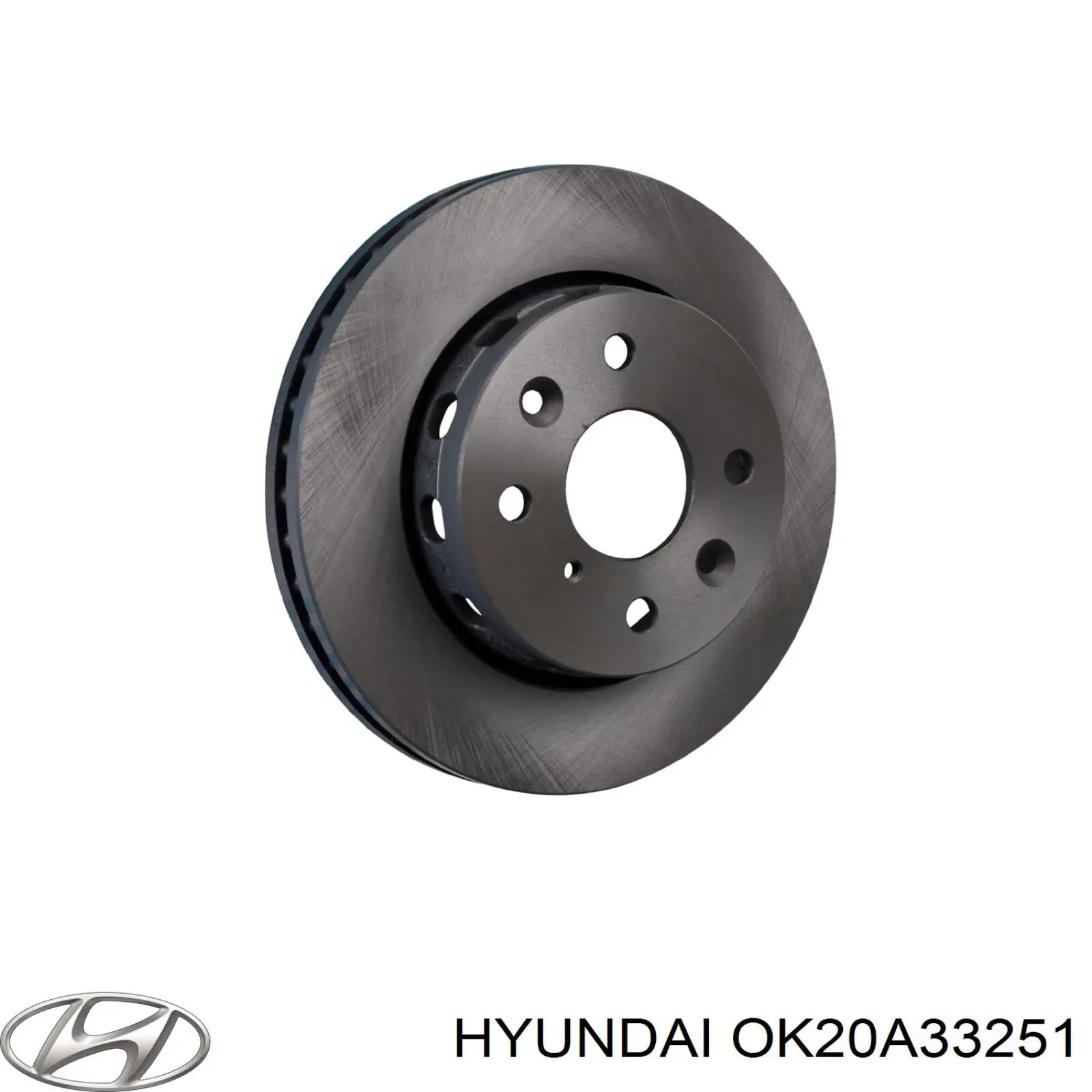 OK20A33251 Hyundai/Kia freno de disco delantero